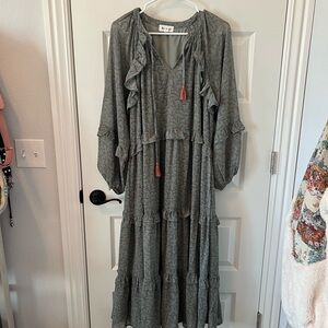 Elegant Green Maxi Dress